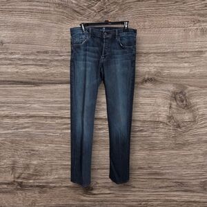 7 For All Mankind Mens Standard Fit Chevron Pocket Button Fly Jeans Size 32